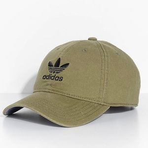 🧢 ADIDAS Olive Green Baseball Hat - Women’s OS